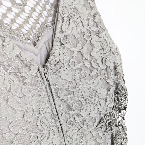Elegant Lace Dress in Gray - Picture 6 of 11